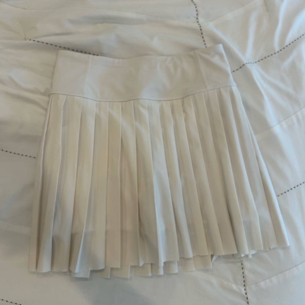 Athleta Cream Mini Skater Skirt